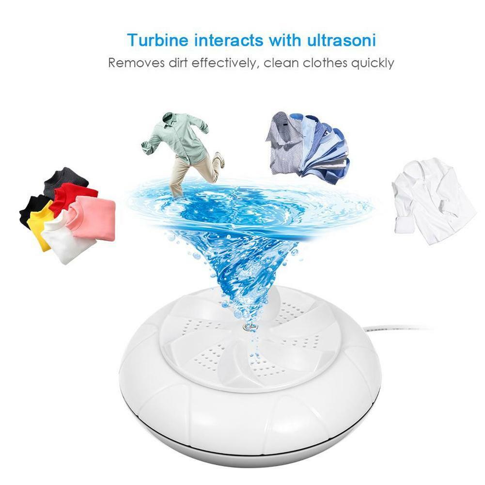 Mini 6W Portable Ultrasonic Turbo Washing Machine Personal Washer Laundry E6Y4 Mini 6W Portable Ultrasonic Turbo Washing Machine Personal Washer Laundry E6Y4