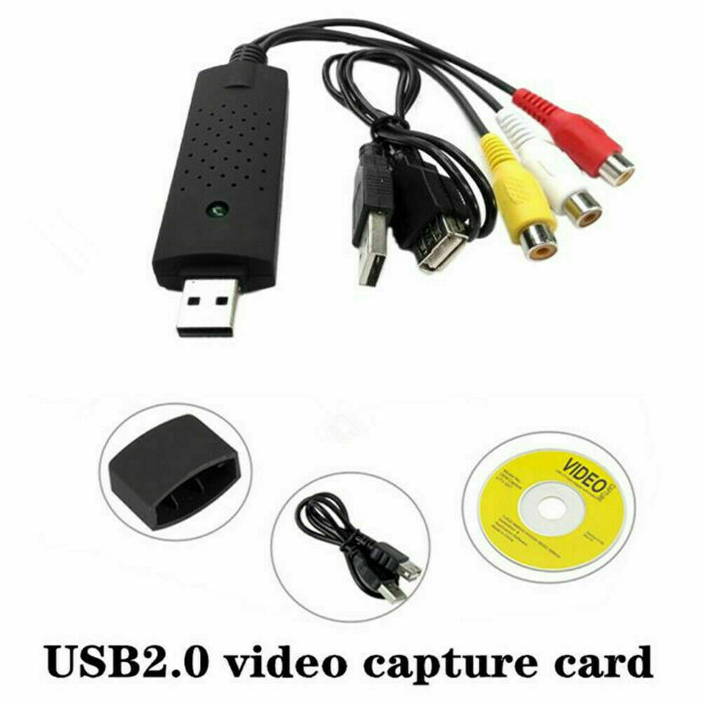 USB 2.0 Audio TV Video VHS to PC DVD VCR Converter Adapter Capture Card P2H2