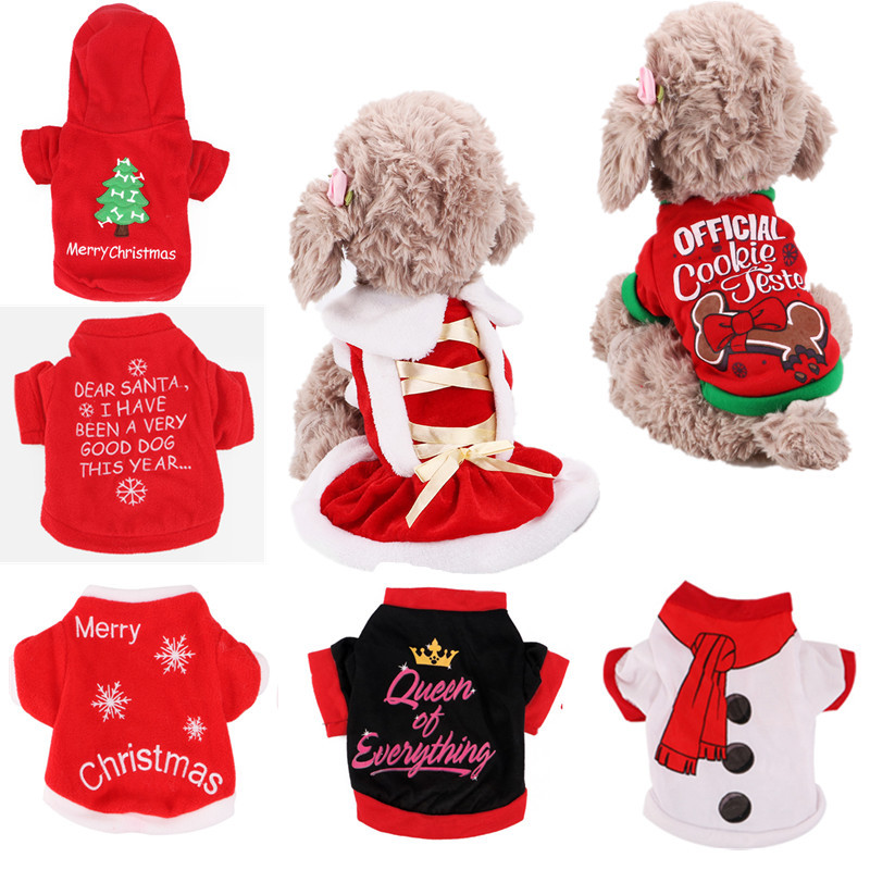 Pet Dog Puppy Santa Christmas Clothes Costumes Winter Warm Coat Xmas Apparel Hot Pet Dog Puppy Santa Christmas Clothes Costumes Winter Warm Coat Xmas Apparel Hot