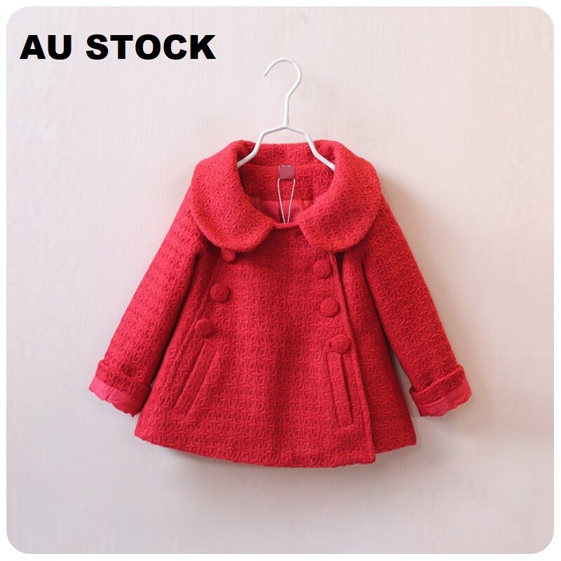 Kids Baby Girl New Fashion Red Coat Jacket Outwear Winter Baby Girl Clothes Kids Baby Girl New Fashion Red Coat Jacket Outwear Winter Baby Girl Clothes