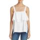 Marled Reunited Clothing Womens White Poplin Button Front Tank Top L 2083 Marled Reunited Clothing Womens White Poplin Button Front Tank Top L 2083