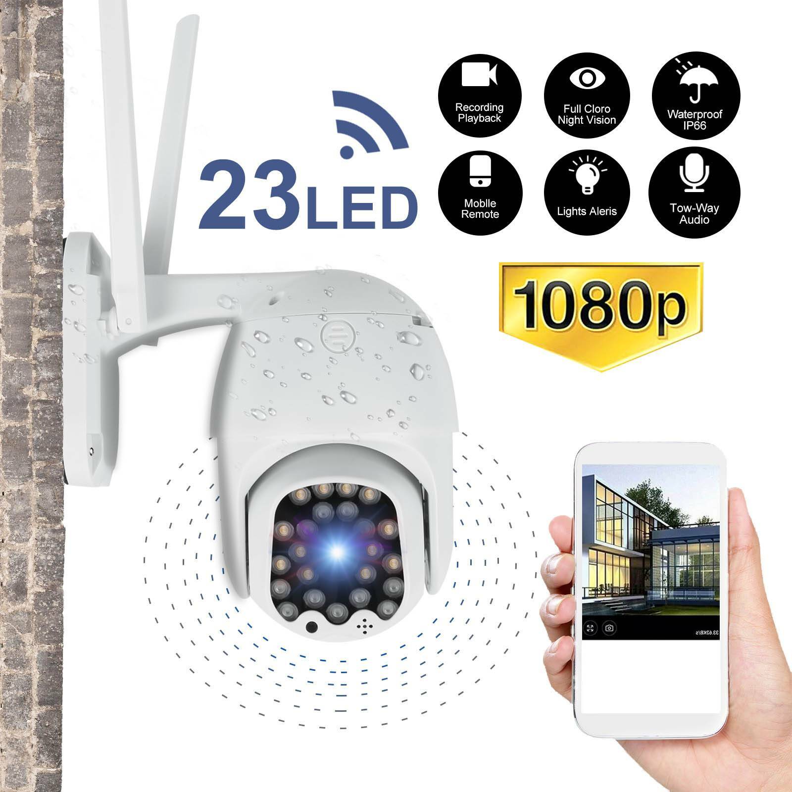 1080P HD IP new Camera Outdoor WiFi CCTV PTZ Dual Lens Security Wireless IR CAM 1080P HD IP new Camera Outdoor WiFi CCTV PTZ Dual Lens Security Wireless IR CAM