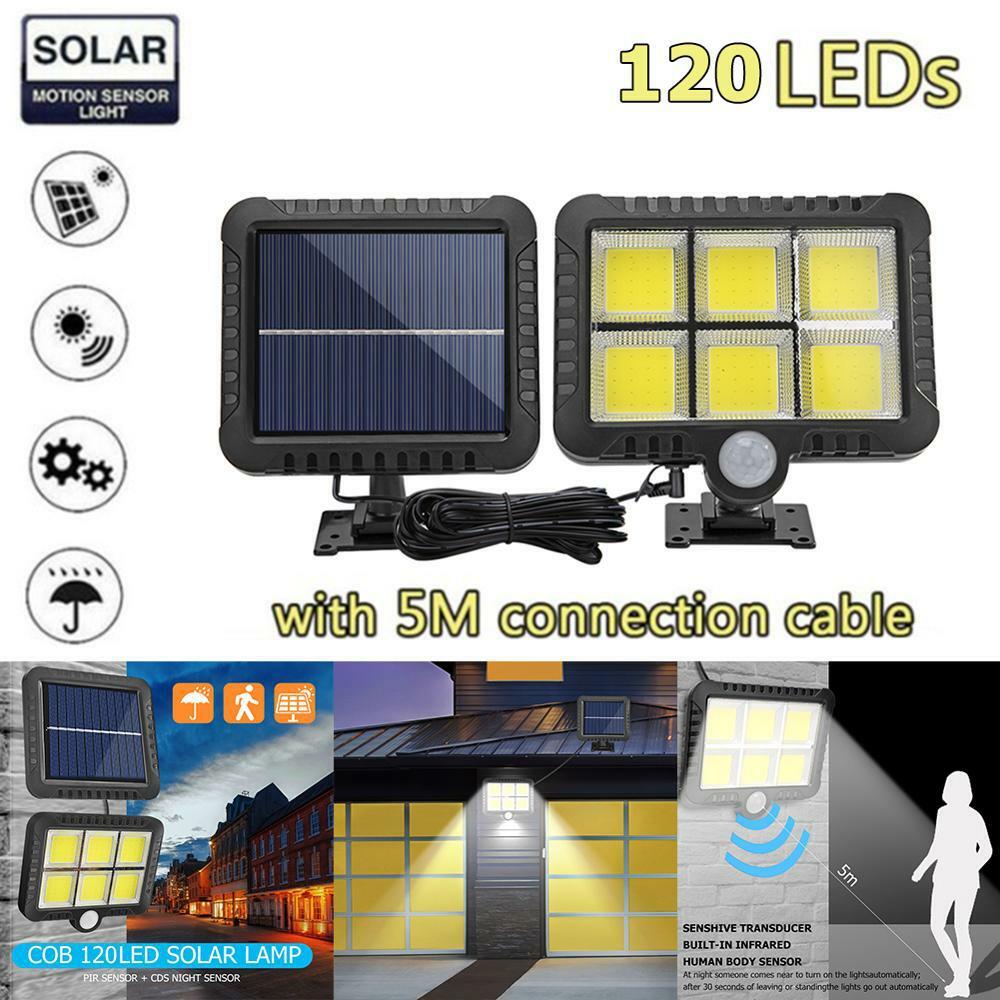 120 LED Solar Powered Wall Light PIR Motion Outdoor Garden Security Lamp Hanging 120 LED Solar Powered Wall Light PIR Motion Outdoor Garden Security Lamp Hanging