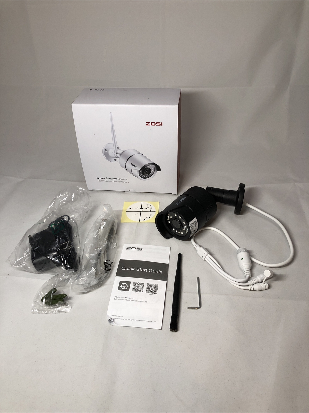 ZOSI 1080p Wireless Security Camera – White ZOSI 1080p Wireless Security Camera – White