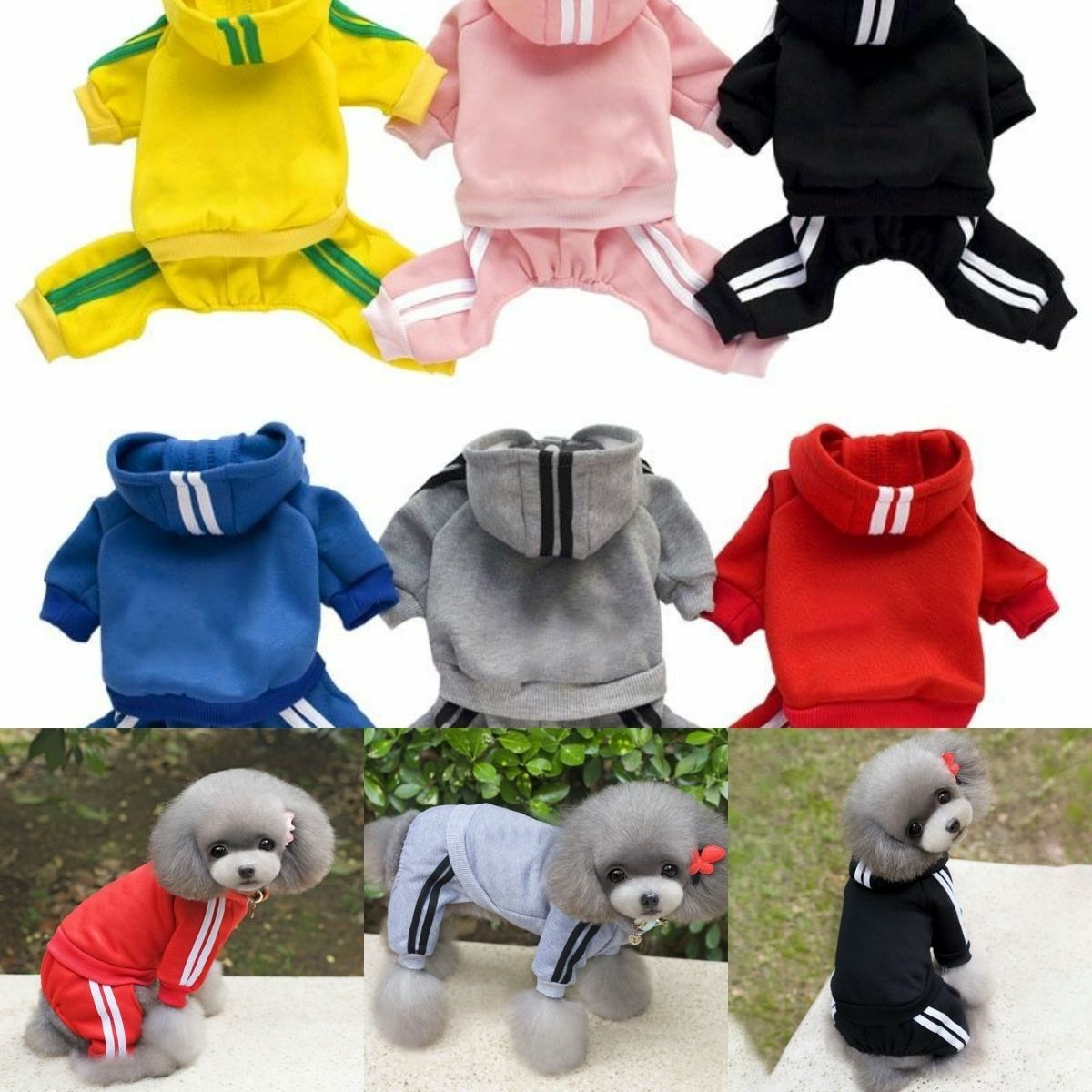 Pet Jumpsuit Clothes Spring Pet Dog Overalls Puppy Cat Clothing Coat Thick Warm