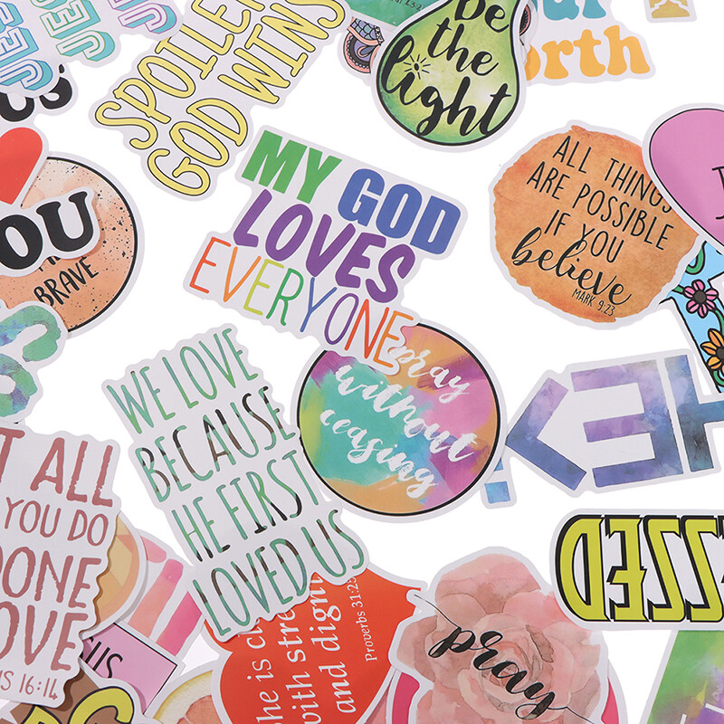 50Pcs Jesus Graffiti Stickers For Laptop Notebook Motorcycle Skateboard De a Vb 50Pcs Jesus Graffiti Stickers For Laptop Notebook Motorcycle Skateboard De a Vb