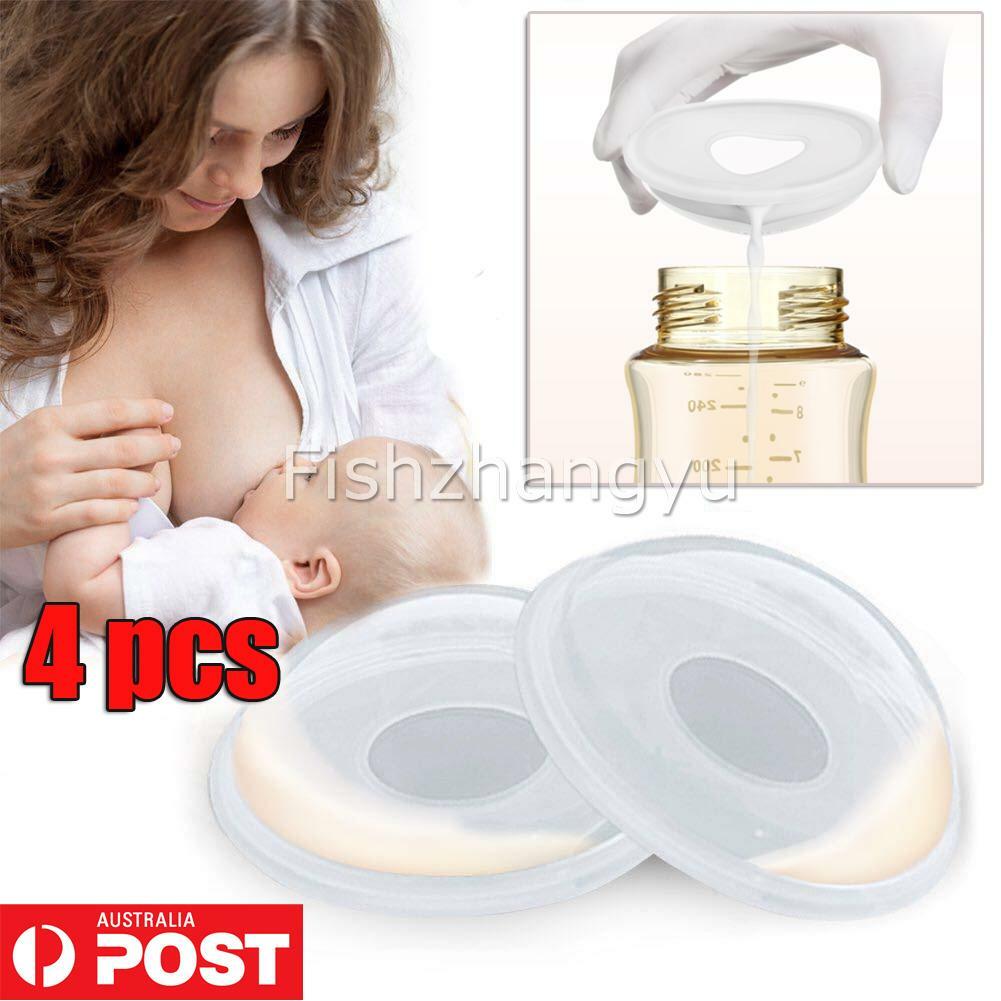 4Pcs Breast Milk Collection Shell Nursing Cups Breastfeeding Milk Saver Moms 4Pcs Breast Milk Collection Shell Nursing Cups Breastfeeding Milk Saver Moms