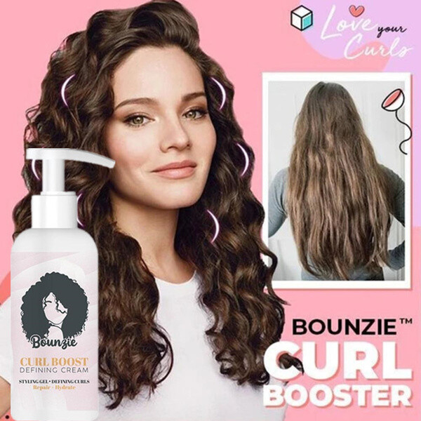 Bounzie Curl Boost Defining Cream Hair Care Elastin Organic Coconut Oil Repaire Bounzie Curl Boost Defining Cream Hair Care Elastin Organic Coconut Oil Repaire