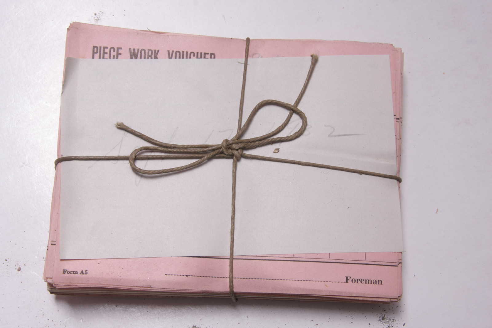 Sept 17 1932 Lamson Goodnow Piece Work Voucher Maunfacturing Pay Ephemera E12G Sept 17 1932 Lamson Goodnow Piece Work Voucher Maunfacturing Pay Ephemera E12G