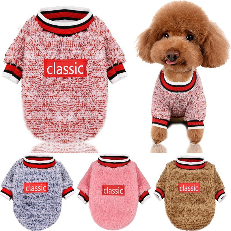 Pet Dog Warm Fleece Sweater Vest Jumper Coat Puppy Jacket Apparel Costume Outfit