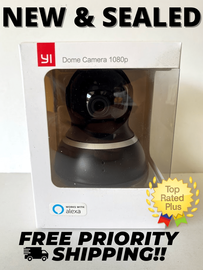 YI Dome Wi-Fi Security Camera 1080p HD Night Vision Compatible with Alexa Black YI Dome Wi-Fi Security Camera 1080p HD Night Vision Compatible with Alexa Black