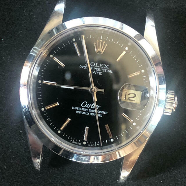 Rolex manual winding Men Oyster Perpetual De Ref15200 Black Dial Tritium j987