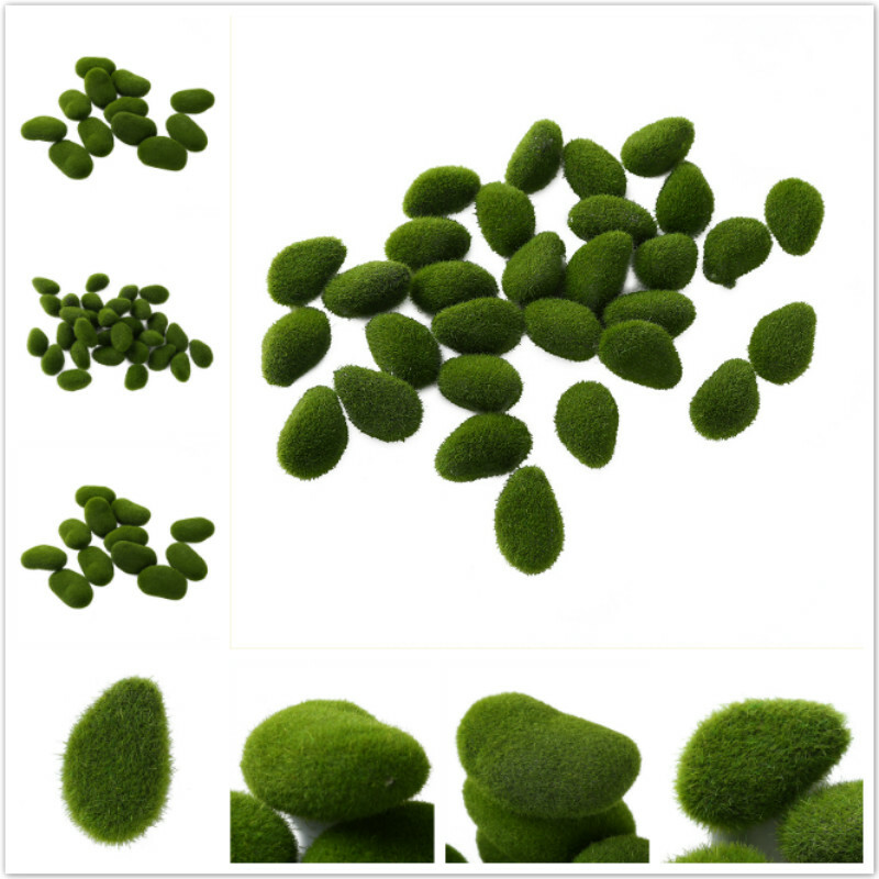 30Pcs Moss Balls Block Artificial Simulation Garden Fake Plant Filler Decor FM 30Pcs Moss Balls Block Artificial Simulation Garden Fake Plant Filler Decor FM