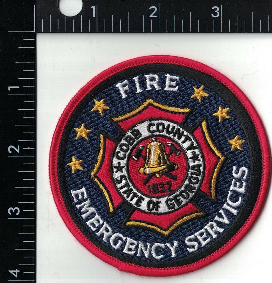 Cobb County Fire Emergency Services GA Firefighter Patch