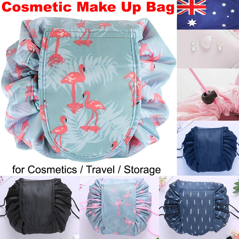 Travel Cosmetic Make Up Bag Organiser Wash Drawstring Pouch Beauty Case AU STOCK Travel Cosmetic Make Up Bag Organiser Wash Drawstring Pouch Beauty Case AU STOCK