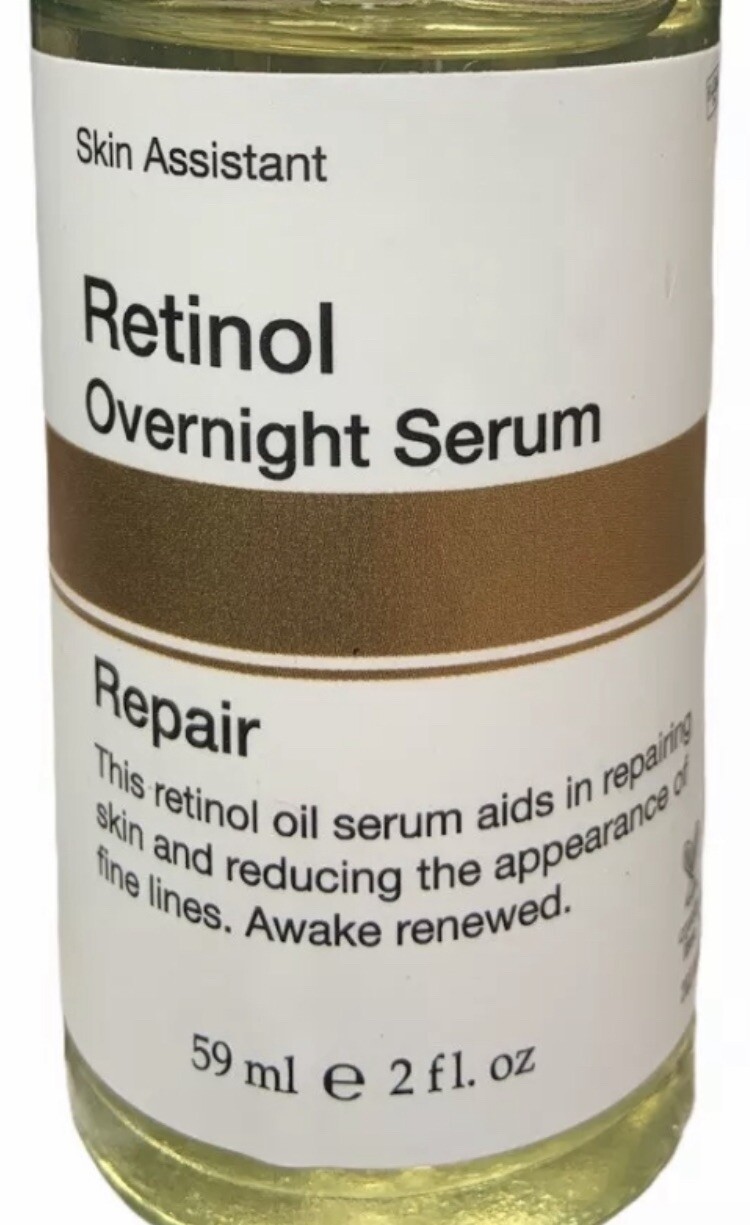 Skin Assistant Retinol OVERNIGHT SERUM, 2 fl Oz. REPAIR. New!! Skin Assistant Retinol OVERNIGHT SERUM, 2 fl Oz. REPAIR. New!!