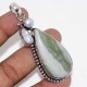 Larsonite Biwa Pearl 925 Silver Plated Gemstone Pendant 2.9″ Ethnic Jewelry GW Larsonite Biwa Pearl 925 Silver Plated Gemstone Pendant 2.9″ Ethnic Jewelry GW