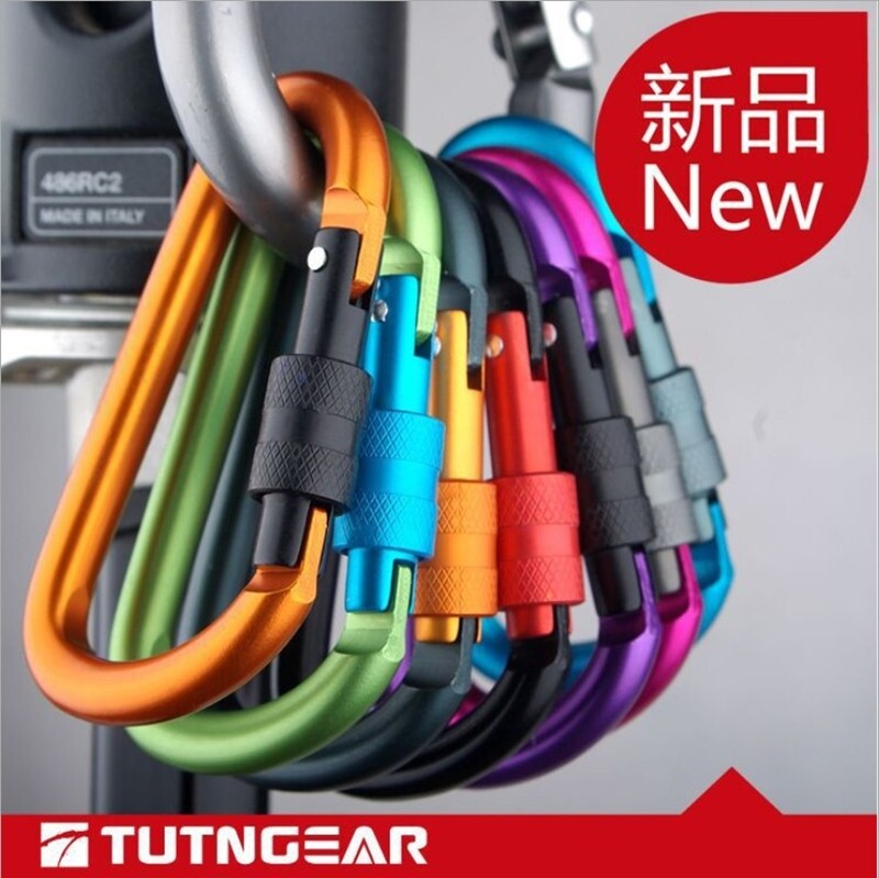 10x Safety Buckle Hook Climbing Button Carabiner Outdoor Sports Aluminium Alloy 10x Safety Buckle Hook Climbing Button Carabiner Outdoor Sports Aluminium Alloy