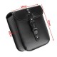 Motorcycle Black Leather Saddlebag Side Case Storage Box Pouch Accessories Set Motorcycle Black Leather Saddlebag Side Case Storage Box Pouch Accessories Set