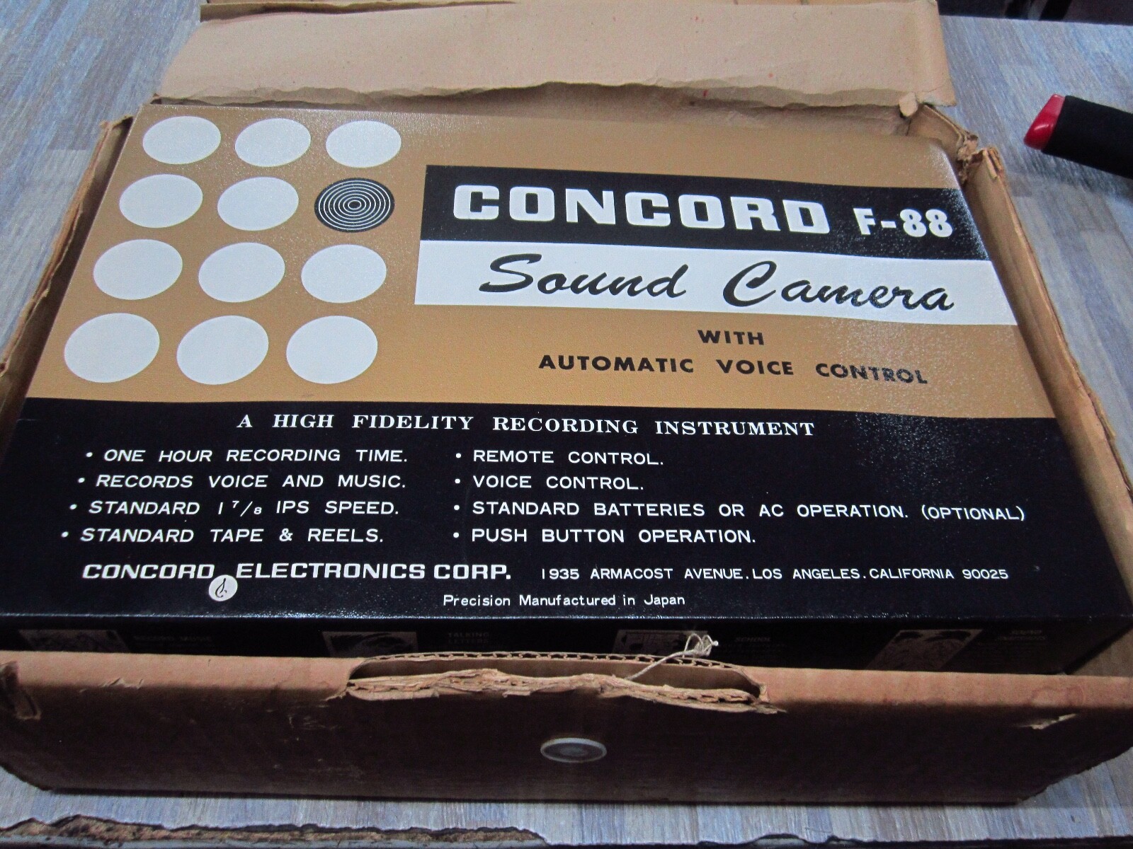 Concord Electronics Sound Camera F-88 Reel Tape Player Recorder MINT Concord Electronics Sound Camera F-88 Reel Tape Player Recorder MINT