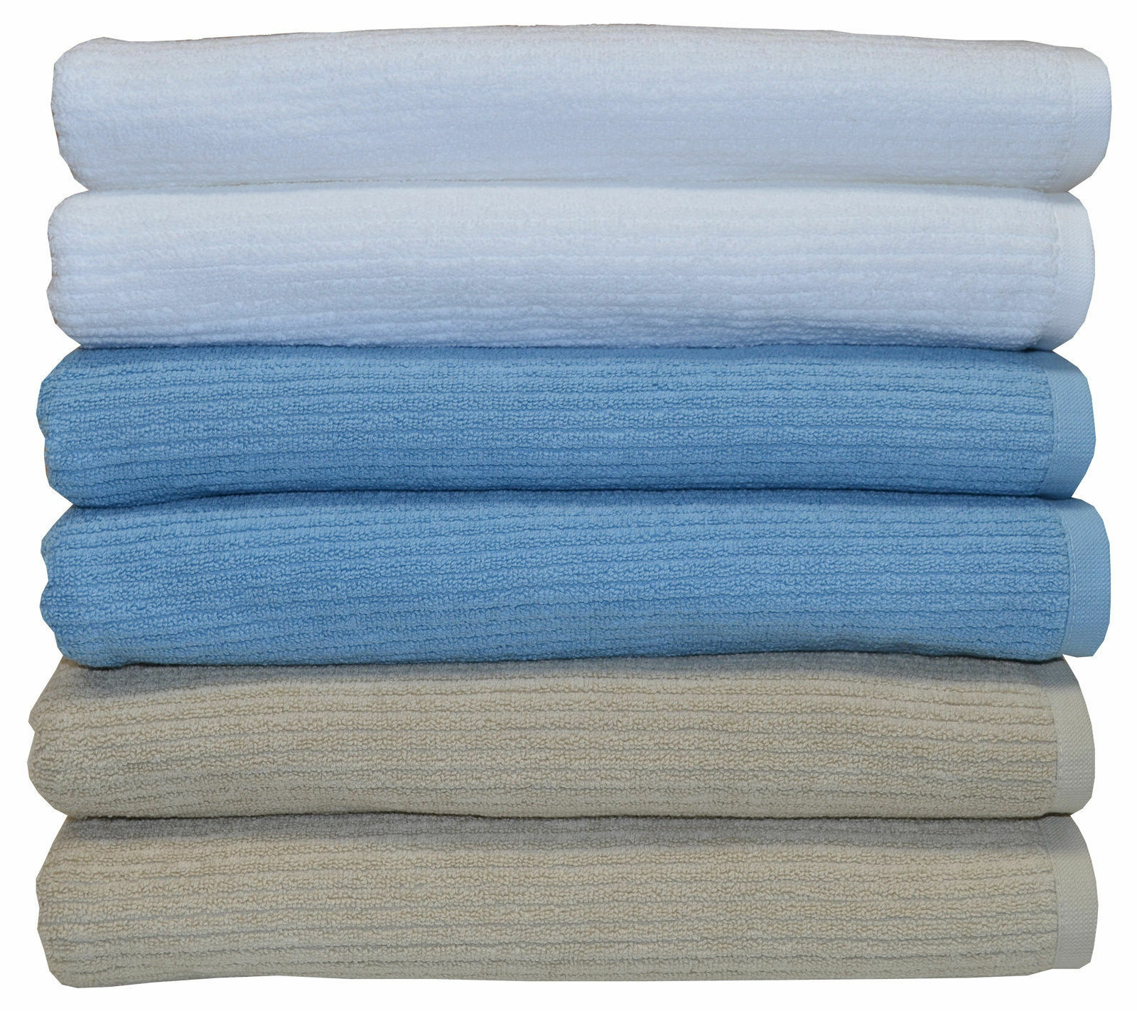 6 Bath Towes Value Pack Egyptian Cotton Classic Ribbed Pattern Sunvim 6 Bath Towes Value Pack Egyptian Cotton Classic Ribbed Pattern Sunvim