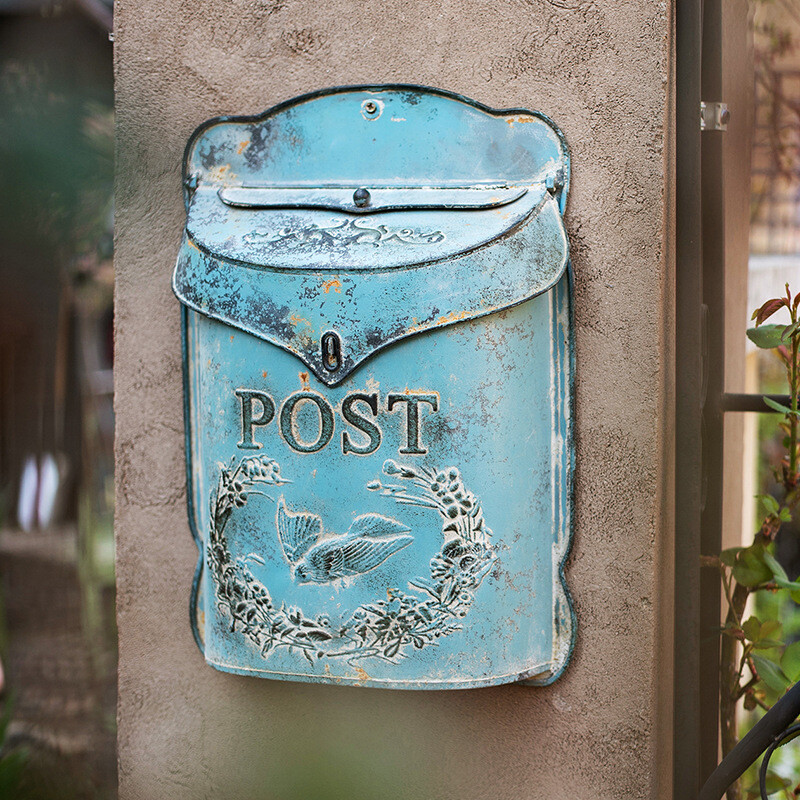 Rustic Retro Metal Wall Mount Mailbox Vintage Post Letter Box House Garden Decor Rustic Retro Metal Wall Mount Mailbox Vintage Post Letter Box House Garden Decor
