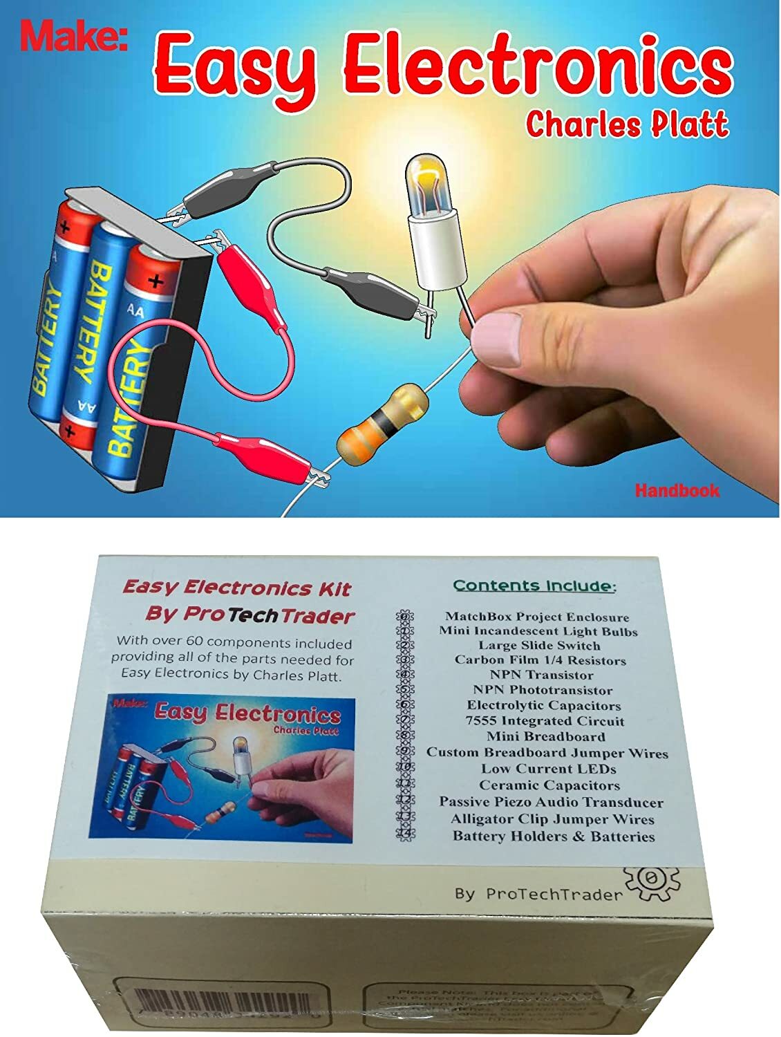 Make: Easy Electronics Kit Components Pack Learn Beginner DIY circuits kids Make: Easy Electronics Kit Components Pack Learn Beginner DIY circuits kids