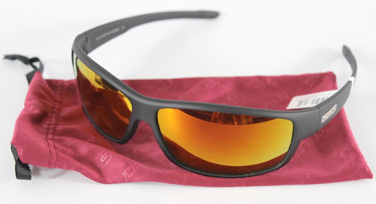 New SunCloud Voucher Sunglasses Matte Black Frame, Polarized Red Mirror Lens New SunCloud Voucher Sunglasses Matte Black Frame, Polarized Red Mirror Lens