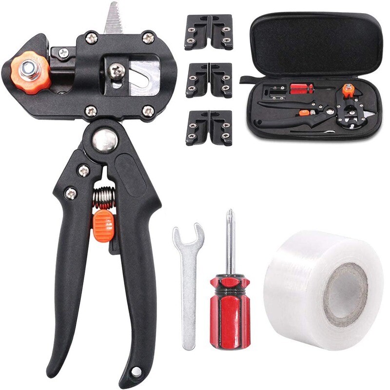 Pruning Shears Grafting Cutting Tool Kit with Film Tape Garden Fruit Tree Plant