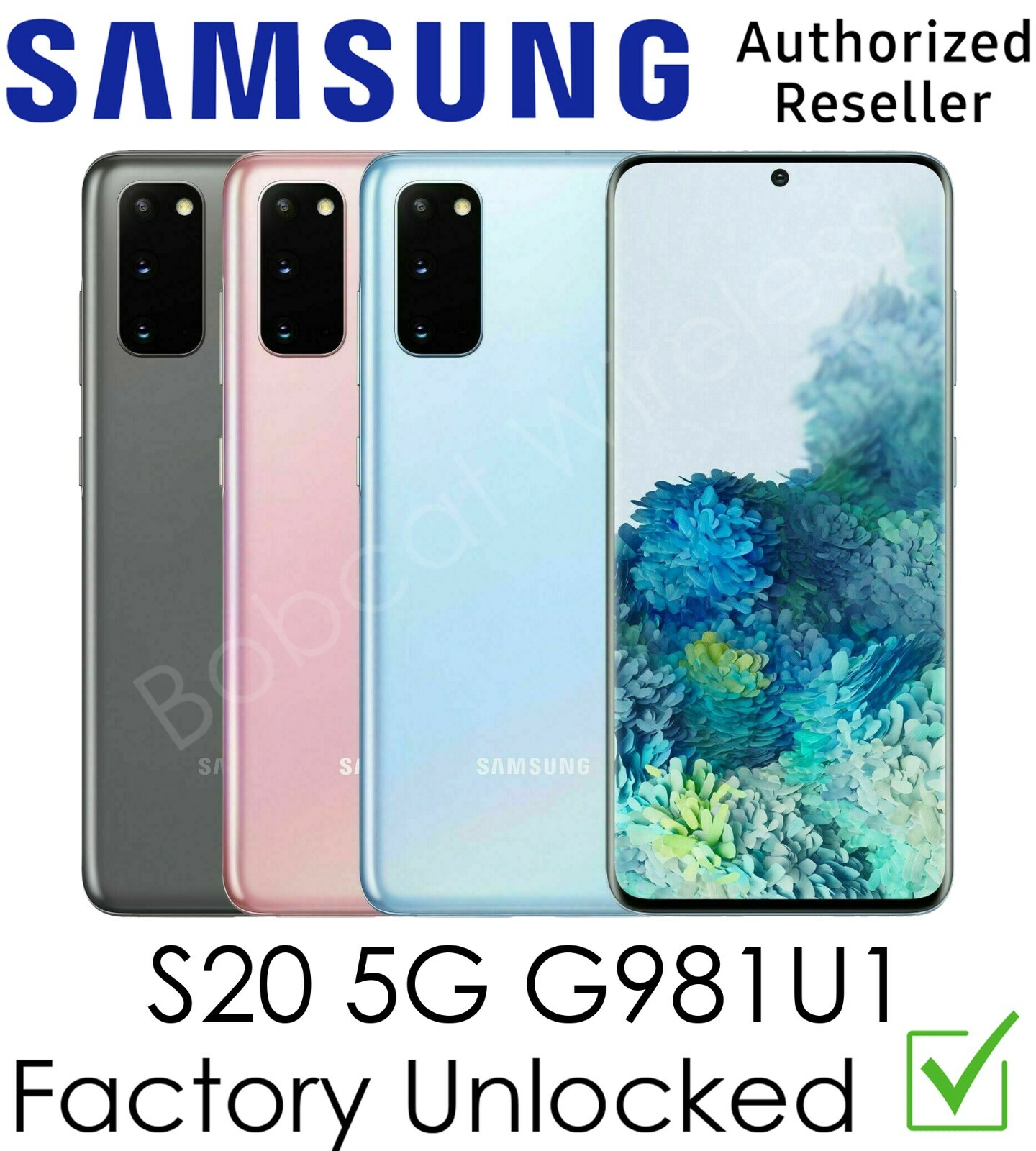 Samsung Galaxy S20 5G G981U1 Gray AT&T T-Mobile Sprint Verizon Factory Unlocked Samsung Galaxy S20 5G G981U1 Gray AT&T T-Mobile Sprint Verizon Factory Unlocked