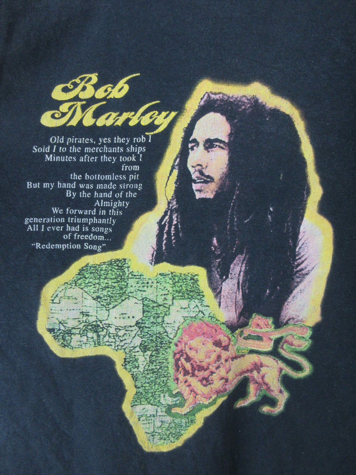 Vintage Bob Marley Mens T Shirt Size XL Crew Neck Rap Tee Style Double Graphic Vintage Bob Marley Mens T Shirt Size XL Crew Neck Rap Tee Style Double Graphic