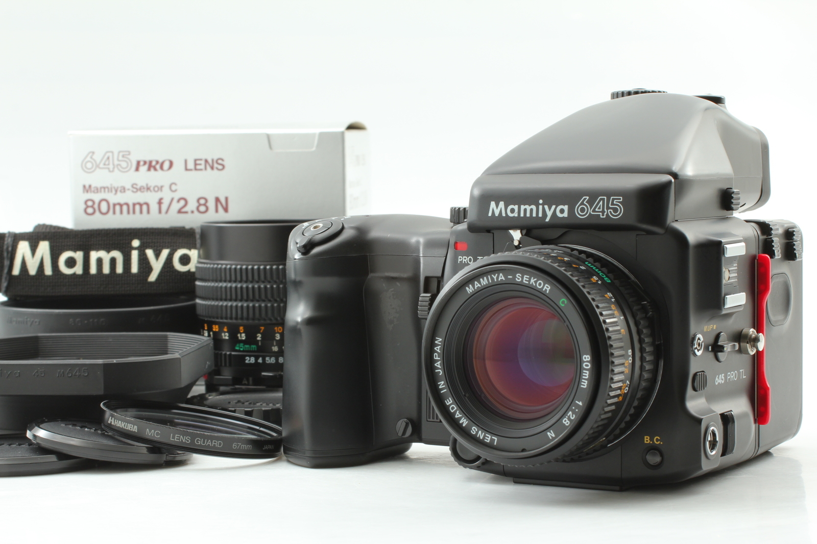 [Near MINT] Mamiya 645 Pro TL Film Camera Sekor 80mm 45mm f2.8 N Lens From JAPAN