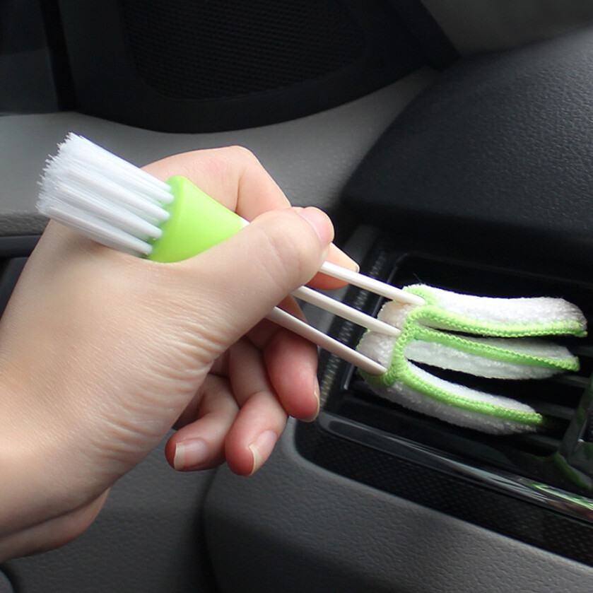 1x Car Cleaning Accessories Car Air Conditioner Vent Blinds Brush Cloth Cleaner 1x Car Cleaning Accessories Car Air Conditioner Vent Blinds Brush Cloth Cleaner