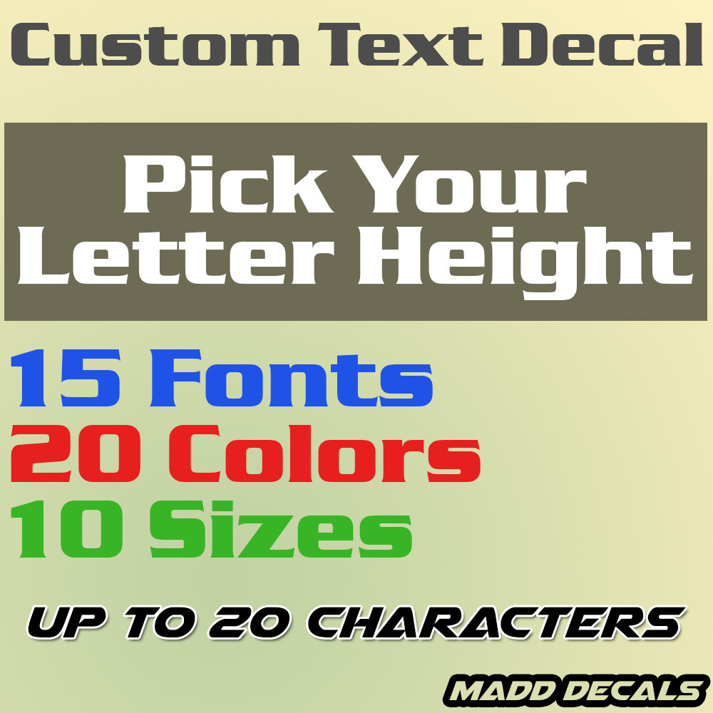 Custom Your Text Decal Name Vinyl Sticker Personalized City Username Lettering Custom Your Text Decal Name Vinyl Sticker Personalized City Username Lettering