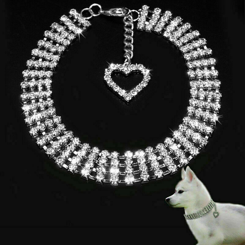 Rhinestone Pet Dog Cat Collar Crystal Puppy Bling Necklace Supplies Sale Su D0L8 Rhinestone Pet Dog Cat Collar Crystal Puppy Bling Necklace Supplies Sale Su D0L8