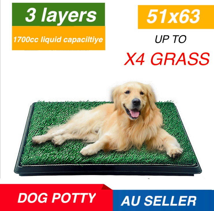 indoor dog potty toilet grass tray pads training puppy large mat 1/2/4 indoor AU indoor dog potty toilet grass tray pads training puppy large mat 1/2/4 indoor AU