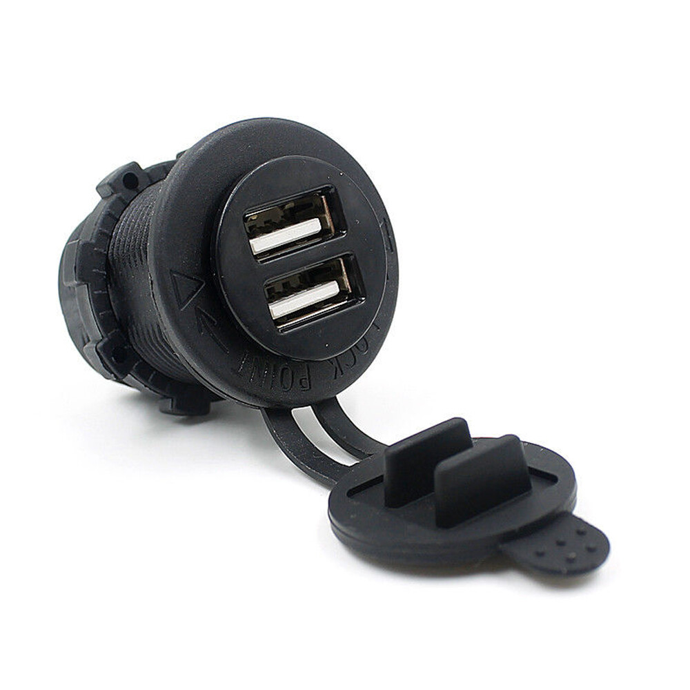 Car Vehicle Cigarette Lighter Socket Dual USB Charger Power Adapter Accessories Car Vehicle Cigarette Lighter Socket Dual USB Charger Power Adapter Accessories