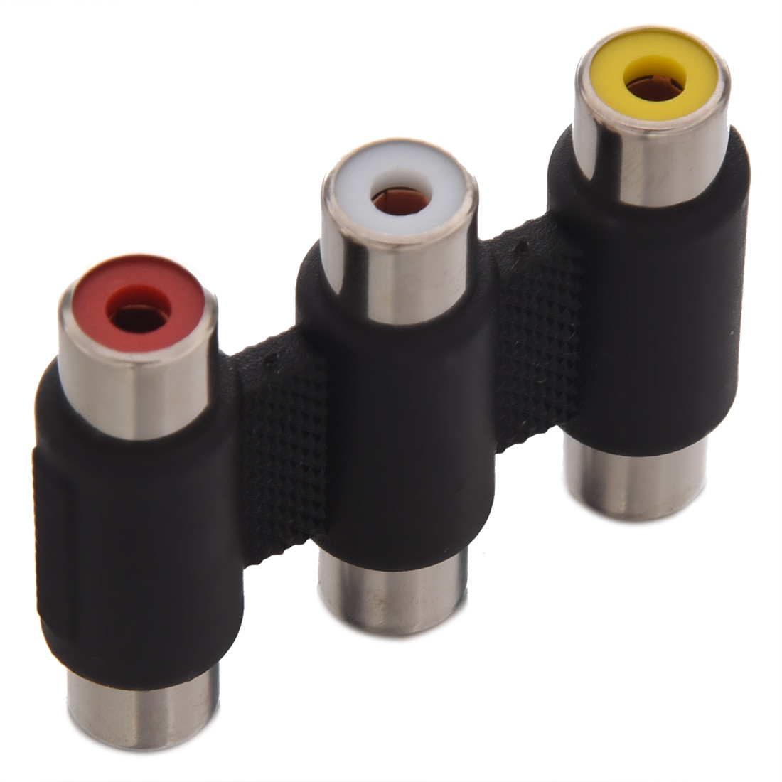 2PC 3 RCA AV Audio Video Female to Female Jack Coupler Adapter 3RCA Connector 2PC 3 RCA AV Audio Video Female to Female Jack Coupler Adapter 3RCA Connector