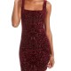 Jump Apparel Sheath Dress Red Size XS Junior Velvet-Burnout Square-Neck 353 Jump Apparel Sheath Dress Red Size XS Junior Velvet-Burnout Square-Neck 353