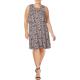 Designer Womens Black Floral Sleeveless Daytime Casual Dress 2290 Designer Womens Black Floral Sleeveless Daytime Casual Dress 2290