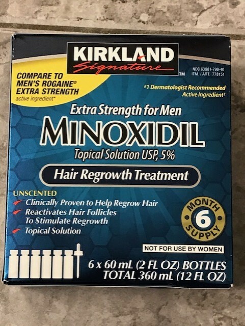 Kirkland 5% hair loss drops treatment 6 months supply Exp 08/22 Kirkland 5% hair loss drops treatment 6 months supply Exp 08/22