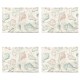 Seyschelles Shell Print Placemats Kitchen Dining Room Set of 4 Seyschelles Shell Print Placemats Kitchen Dining Room Set of 4