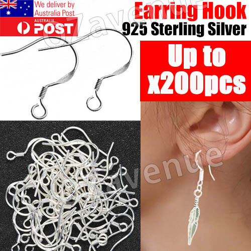 Sterling Silver Hooks Hypoallergenic Ear Wires DIY Earrings Jewelry