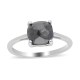 10K White Gold Black Diamond Solitaire Ring Jewelry Size 8 Ct 2.5 I3 Clarity 10K White Gold Black Diamond Solitaire Ring Jewelry Size 8 Ct 2.5 I3 Clarity