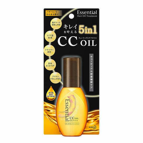 NEW!! Kao Essential CC Oil Day Care Hair Treatment for Smooth Healthy Hair 60ml NEW!! Kao Essential CC Oil Day Care Hair Treatment for Smooth Healthy Hair 60ml
