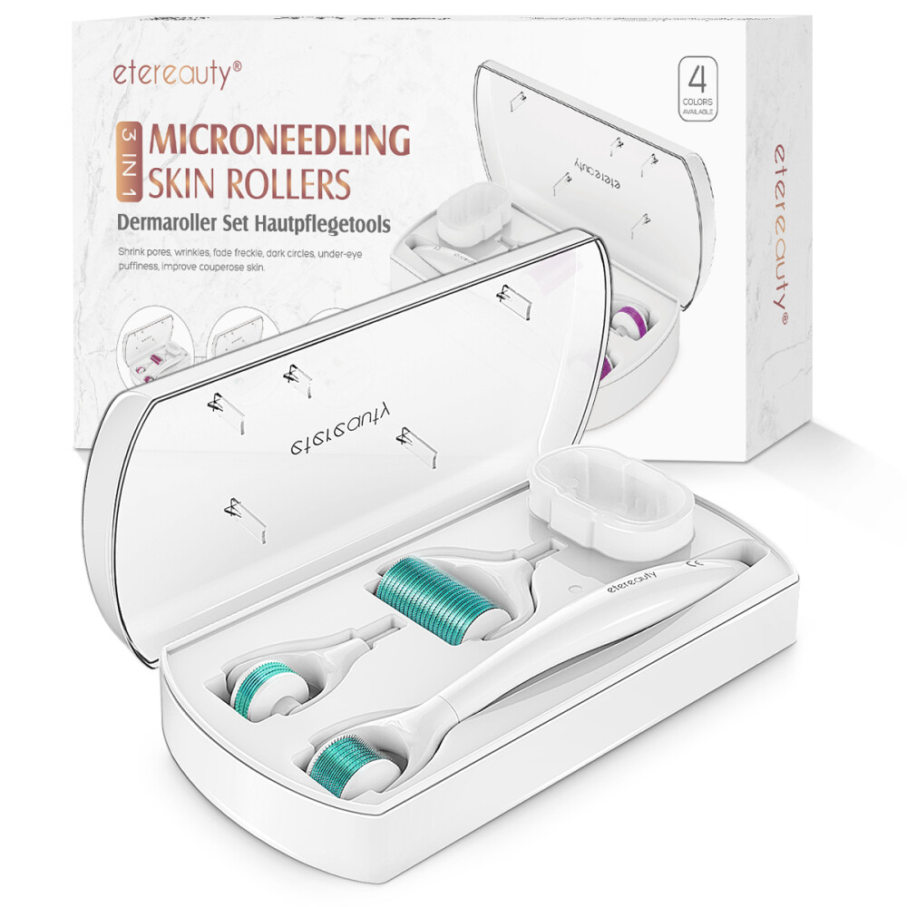 3 in 1 Needle Roller Derma Facial Roller Skin Care Acne Cleaning Skin Therapy AU 3 in 1 Needle Roller Derma Facial Roller Skin Care Acne Cleaning Skin Therapy AU