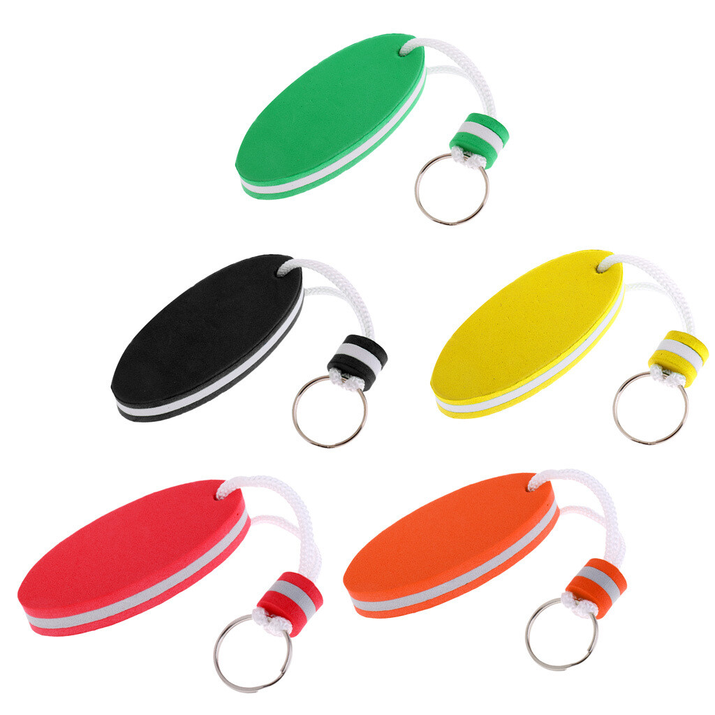 Oval Shaped EVA Floating Key Ring Boat Keychain Water Sports Keyring Oval Shaped EVA Floating Key Ring Boat Keychain Water Sports Keyring