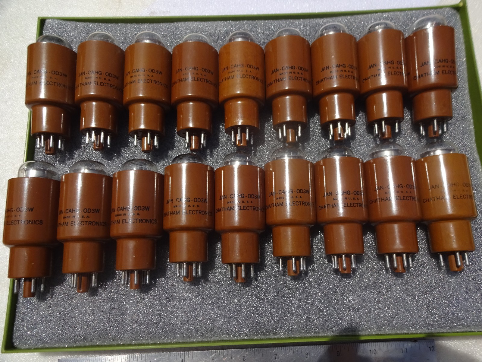 Chatham Electronics JAN CAHG-OD3W Tubes 18pcs Chatham Electronics JAN CAHG-OD3W Tubes 18pcs