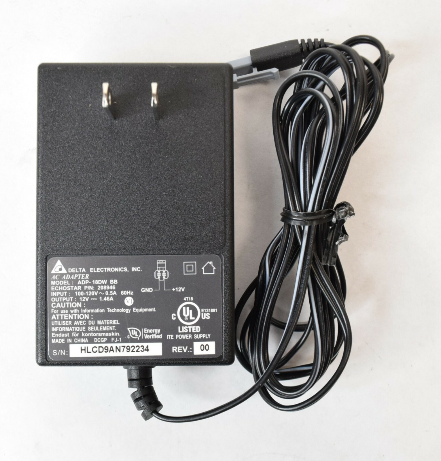 Delta Electronics AC Adapter Power Supply Unit ADP-180W BB 208946 12V 1.46A