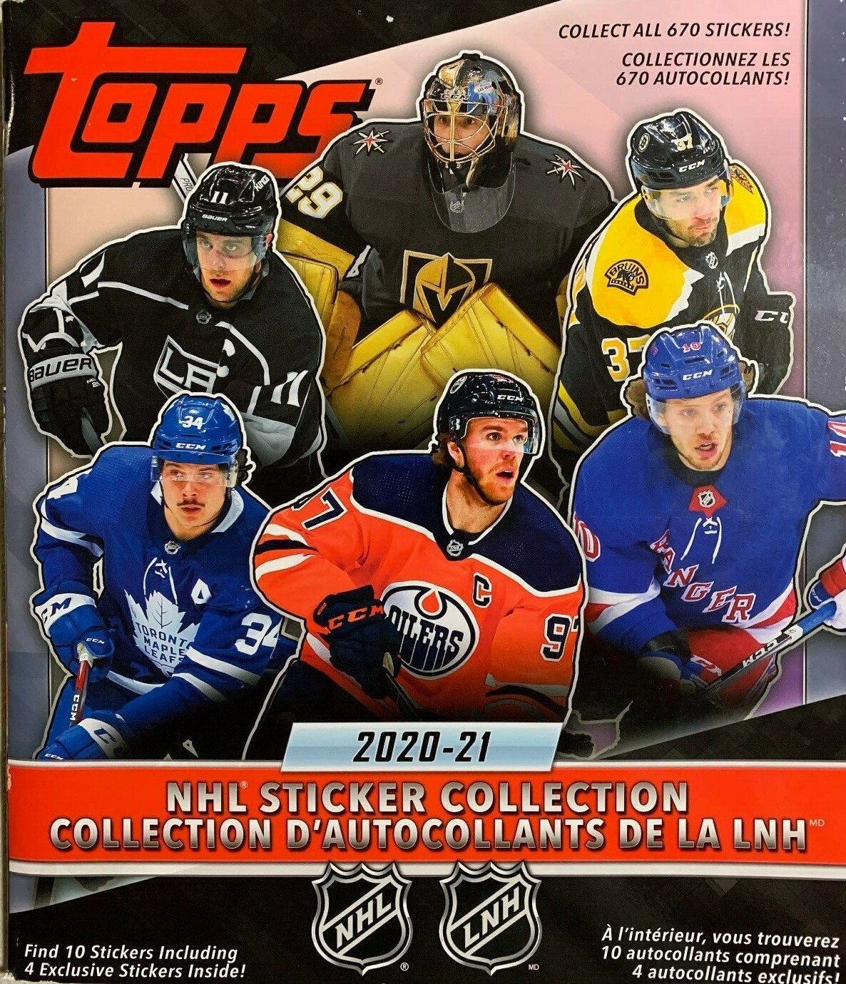 2020-21 Topps Hockey Stickers NHL Album- Pick Singles 443-666- Complete Your Set